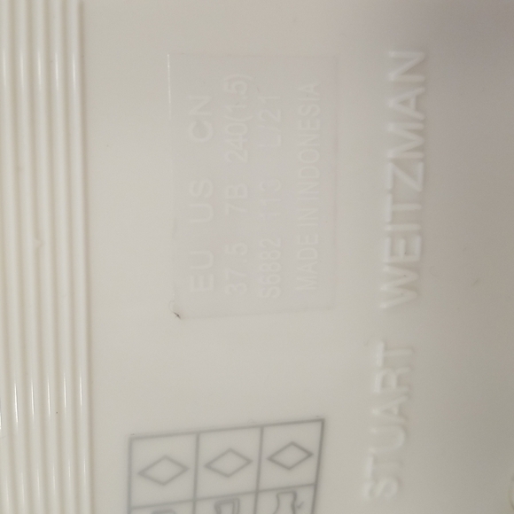 💕STUART WEITZMAN💕 Mellie Bow Jelly Sandal ~ White 7 New Without Box - Picture 14 of 14